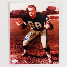 Gino Marchetti Signed Photo 8x10 Colts - COA JSA