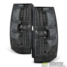 Smoked 2007-2014 Chevy Suburban 1500 2500 Tahoe Gmc Yukon Led Tail Lights Lamps