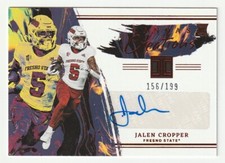 2023 Panini Chronicles Impeccable AUTO Red Jalen Cropper Canvas Creations /199