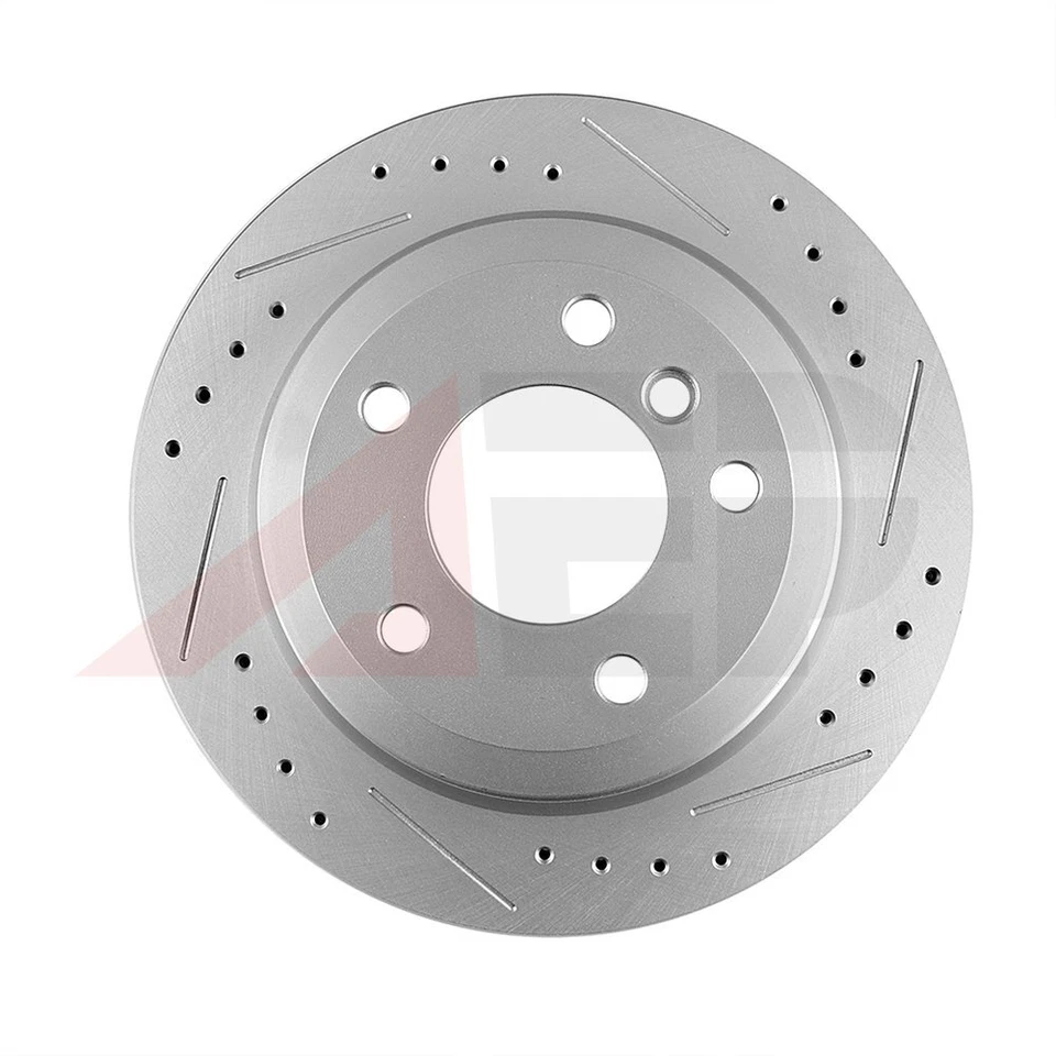 2 * Rotores de freno de disco perforados traseros para BMW 328i xDrive 2009-2013 328i 2007-2013 Foto 2 de 4