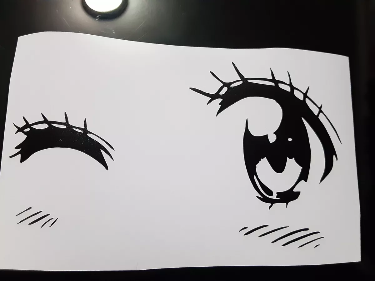 Anime Eyes Sticker Vinyl Waterproof Sticker Decal Car Laptop Wall Window  Bumper Sticker 5