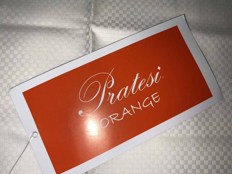 (#204) NUEVO PRATESI EURO SHAM~OFF WHITE/BEIGE~CHEQUES JACQUARD ORG $235 Foto 2 de 4