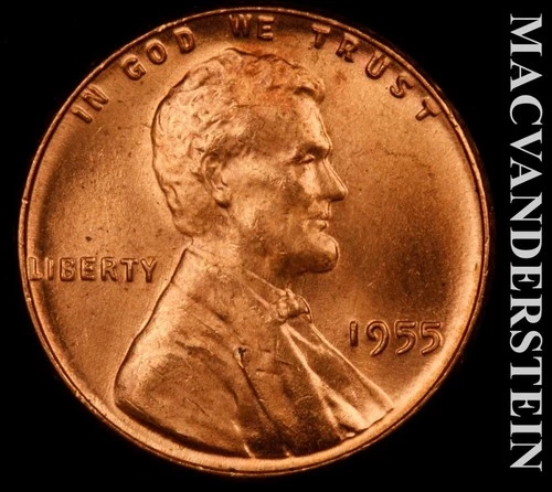 1955 Lincoln Wheat Cent — photo from another recent sale