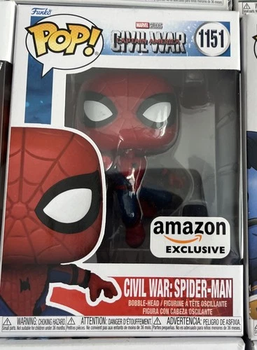 Funko Pop! Vinyl: Marvel - Civil War: Spider-Man - Amazon (Exclusive) #1151