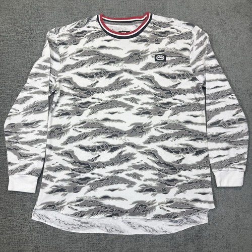 ECKO UNLTD Shirt Men’s 2XL Camo Thermal Waffle Long Sleeve Street Ware Y2K - Picture 2 of 7