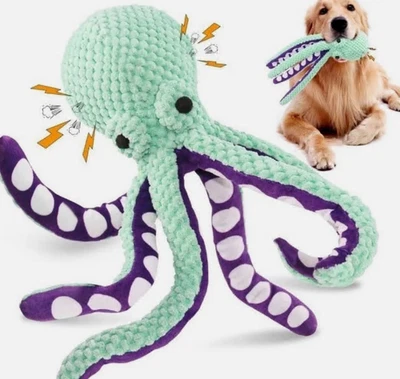 Dog pet plush octopus toy interactive sound anti-demolition home large and small