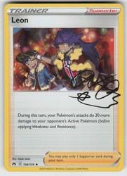 Leon 134/159 Holo Rare Crown Zenith Pokémon TCG