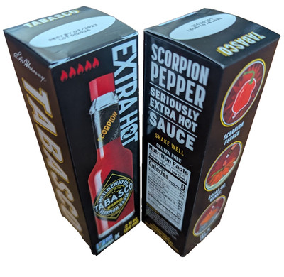  ️ extra HOT Tabasco Scorpion Sauce (2 Pack) new 2 fl oz 23,000+ SHU  ️
