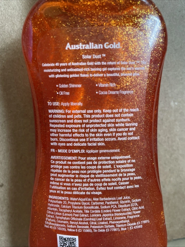 Australian Gold Solar Dust Dark Tanning Power Gel Bronzer 8oz - Image 3 of 3