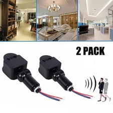 2X New Motion Sensor Infrared PIR Movement Detector Outdoor Sensor Light Switch