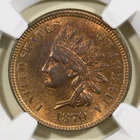 1870 Indian Head Cent Penny 1C NGC MS64RB (MS64 RB) Red Brown
