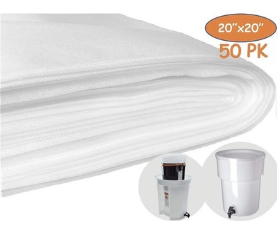 Commercial Size Coffee Filters For Cold Brew 50 Pack 20x20 Inch Extra Large XL