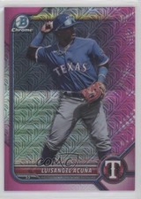 2022 Bowman Chrome Prospects Mega Box Pink Mojo Refractor Luisangel Acuna 13rl