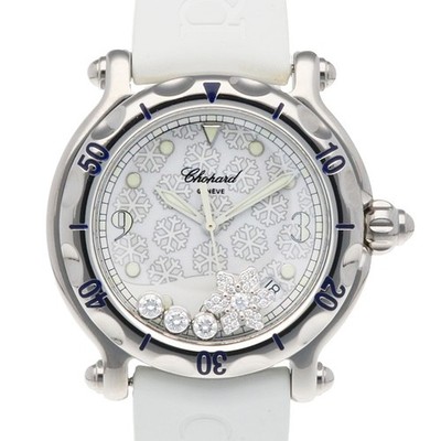 Chopard happy sports snowflake Watches 28/8948 Stainless Steel diamond used