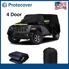 Waterproof Car Cover For Jeep Wrangler 4 Door Cj Yj Tj Dust Uv Rain Protection