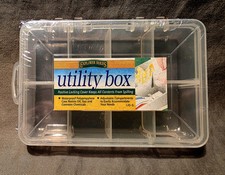 Explorer Series Clear Plastic Utility Tackle Box 6 Compartments NEW