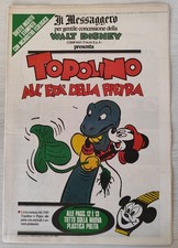 walt disney il messaggero presenta TOPOLINO ALL' ETA' DELLA PIETRA 1989 età