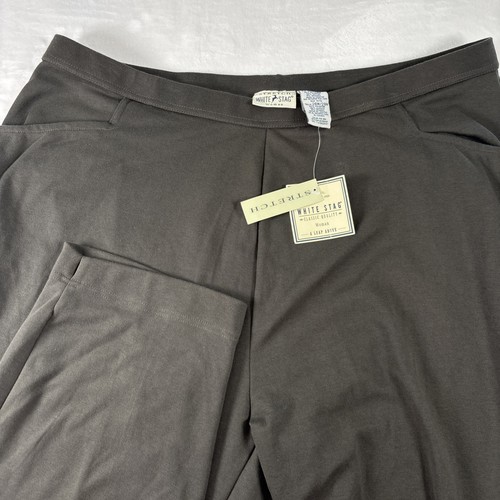 NWT White Stag Stretch Knit Pants Women’s Plus Sz 26W/28W Average Loden Green