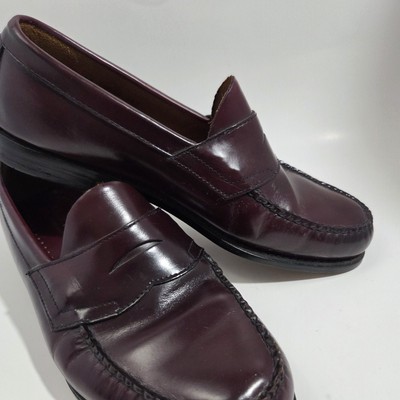 Vintage GH Bass Weejuns Oxblood Burgundy Brown Penny Loafers  display picture 3