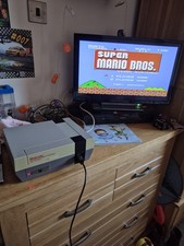 Nintendo NES Console - Mario + Duck Hunt Game - Guns - Console Tested + Working