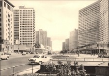 RPPC Kalinin Prospekt Moscow Russia vintage postcard b971