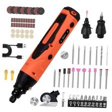 4-in-1 Mini Cordless Rotary Tool Set,5-speed USB Charging with 90