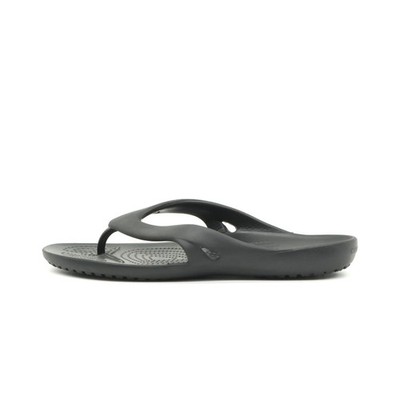 Damen Crocs Sandalen EU 38/39 Grau Gummi Leicht Flip-Flops