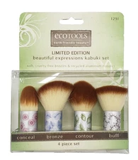 NEW ecoTOOLS  Kabbeautiful expression kabuki Brush Set 4 PIECE SET 1291