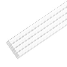 12pcs Acrylic Round Rods 1/4" x 8" Clear Plastic Acrylic Dowel Rods