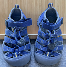 KEEN Kids' Newport H2 Sandals Navy Blue Adjustable Straps Size 8 Water Shoes