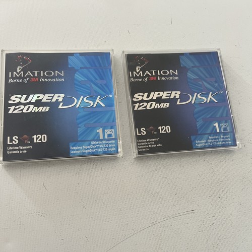 2x Imation 120MB Super Disk - LS 120MB
