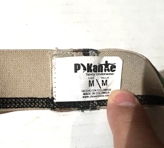 全新 PIKANTE 男式 Blk 渔网网眼和迷彩 Jockstrap 短内衣 尺寸 M Jock — 第 4/4 张图片