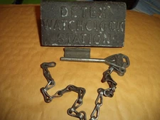 Vintage Original DETEX Watchclock Station with Key Watchmans Security Station