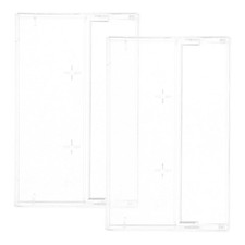 2 Pcs Transparent Cassette Tape Case Audio Cassette Tape Storage Box Plastic
