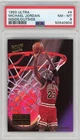 1993-94 Fleer Ultra MICHAEL JORDAN Inside/Outside. Card #4 of 10. PSA 8