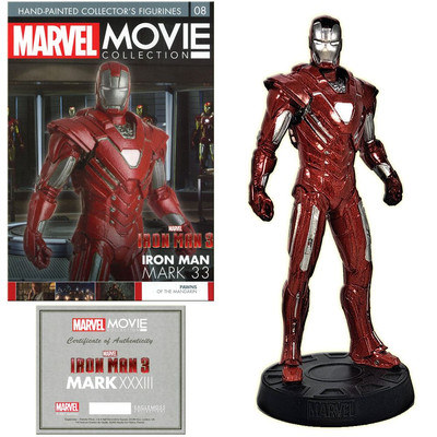 Marvel Movie Collection Iron Man Mark 33 Figurine 08 Eaglemoss - inc Magazine