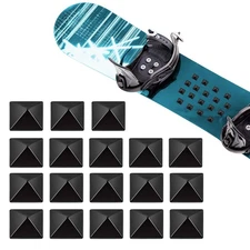 18Pcs Snowboard Stomp Pad Studs Pyramid Grip 18Pcs, Black 