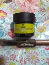 Image of The Body Shop Hemp Overnight Nourishing Rescue Mask 75ml And Mask Brush