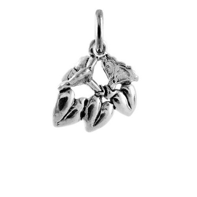 Sterling Silber Blumenstrauß Charm