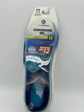 NEW MEN'S 2 PACK SIZE 7-13 SOF COMFORT CUSHIONING GEL INSOLES-TRIM TO FIT