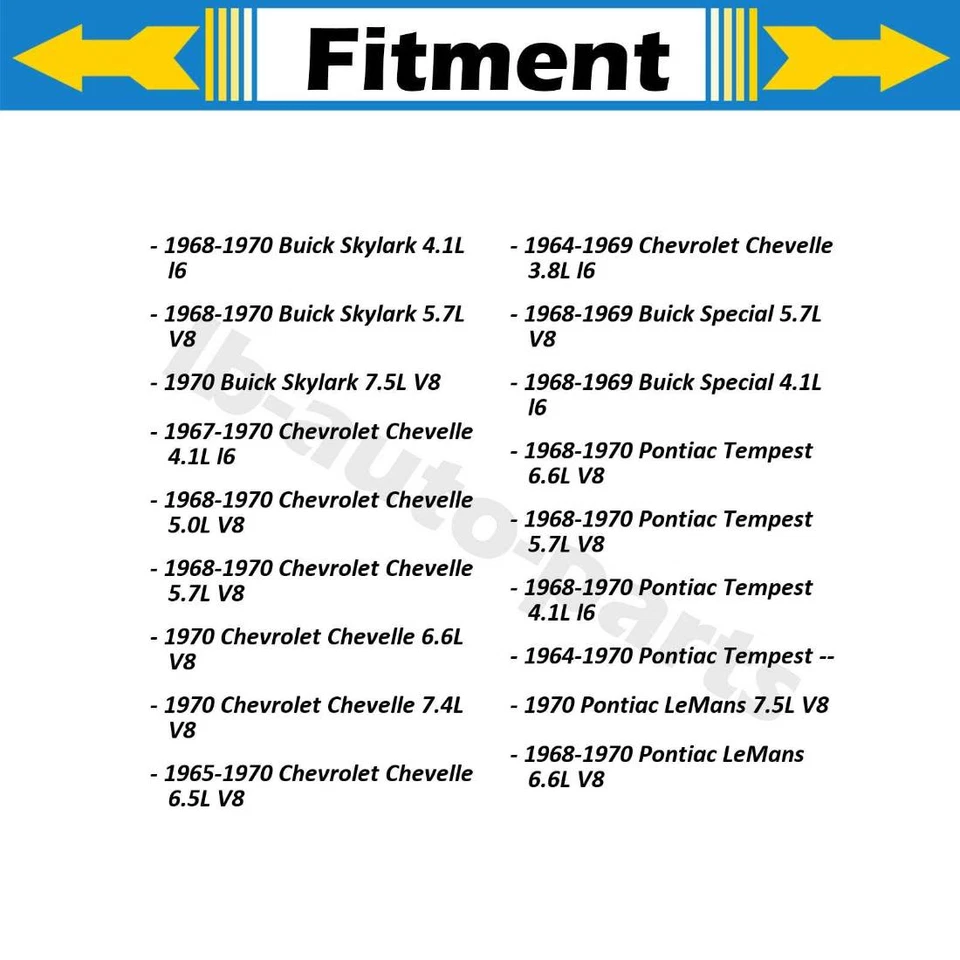 4 X передние внутренние внешние концы анкерного стержня для Chevrolet Chevelle 1964 1965 1966 1967 - Изображение 2 из 4