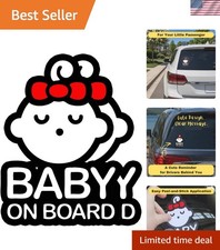 Baby On Board Sticker For Cars Funny Cute Safety Caution Decal Sign For Car W... Baby On Board Sticker For Cars Funny Cute Safety Caution Decal Sign For Car W...