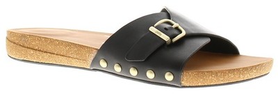 FitFlop Damen flache Sandalen Iqushion verstellbar Leder Pantoletten Leder Slipper b