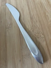 gs Gourmet Settings STAND BY Concave Point Tip Satin Stainless DINNER KNIFE 9.5"