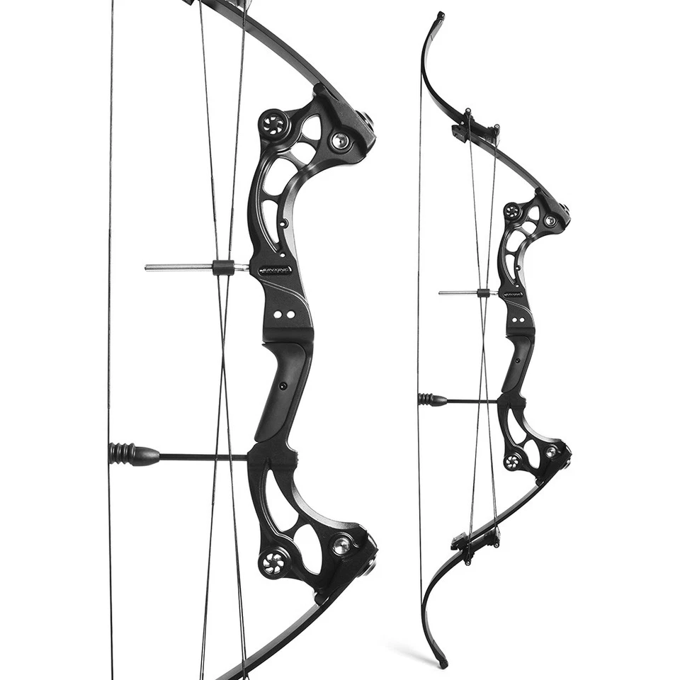 40-55lbs Recurve Bow Hunting Fishing 320FPS Compound Bow Archery Target Shooting - Image 4 of 4