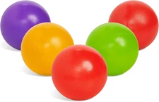 Set of 5 Multi-Colored Replacement Balls for Ball Popper Toys in Assorted Colors