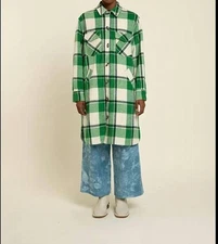 Frnch solar woven coat Green