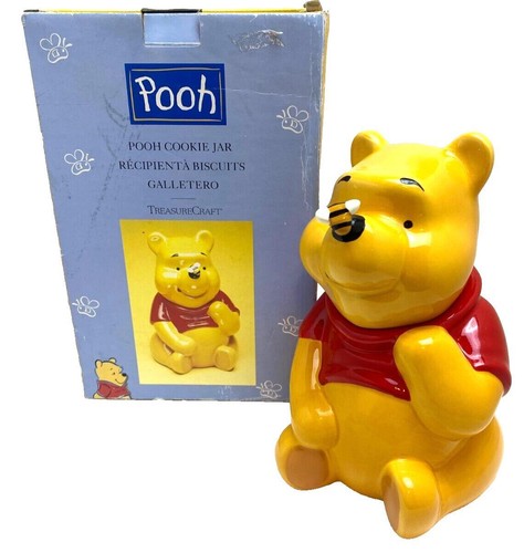 Vintage Treasure Craft Disney Winnie The Pooh Cookie Jar Bee 10” Tall NEW - 第 1/9 張圖片