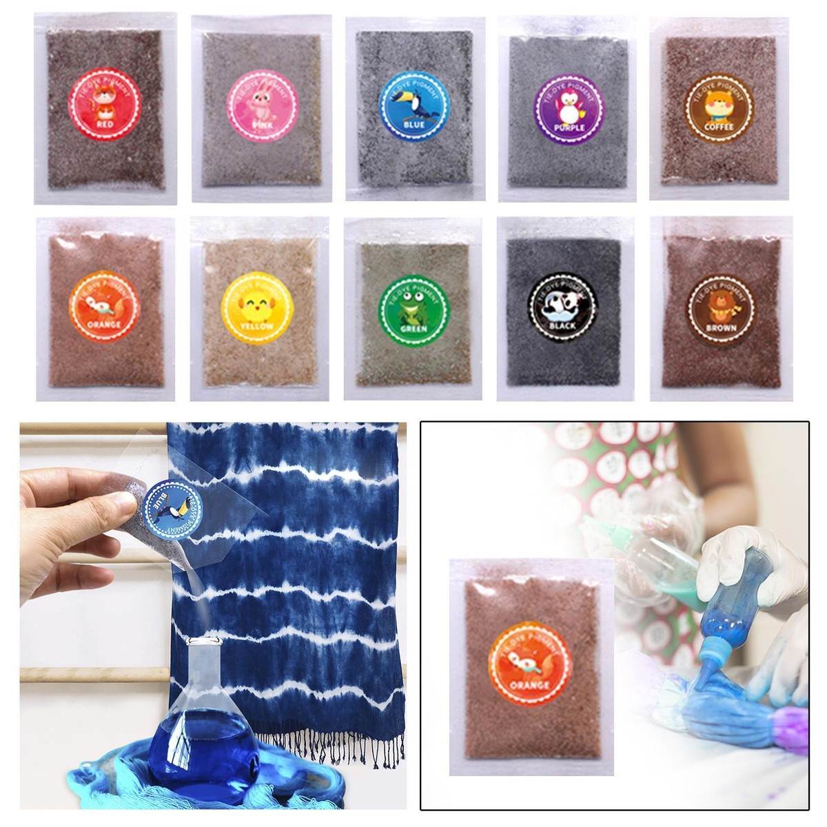 Tie Dye Powder, Fabric Dye Clothes Dyes Cold Water Dye Powder DIY Color  Powder | eBay UK