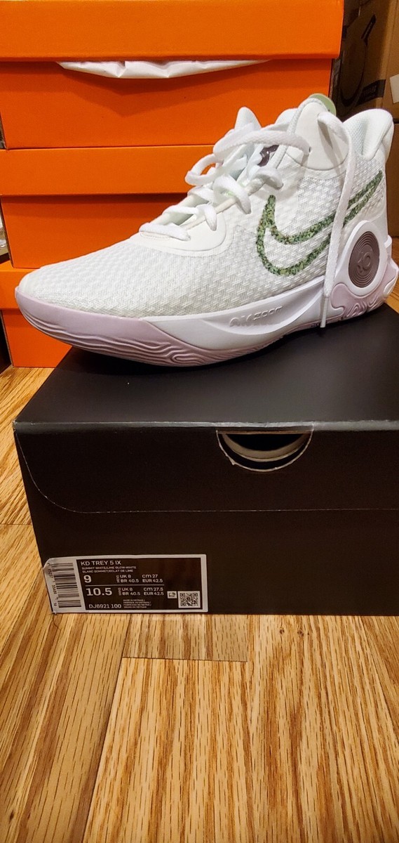 Nike KD Trey 5 IX; DJ6921-100; White Lime Light Purple; Men's US 9